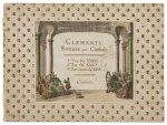 Music.- Clementi (Muzio) Une Sonate pour le Clavecin ou Piano Forte, Vienna