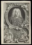 Engraved portrait of George Frideric Handel