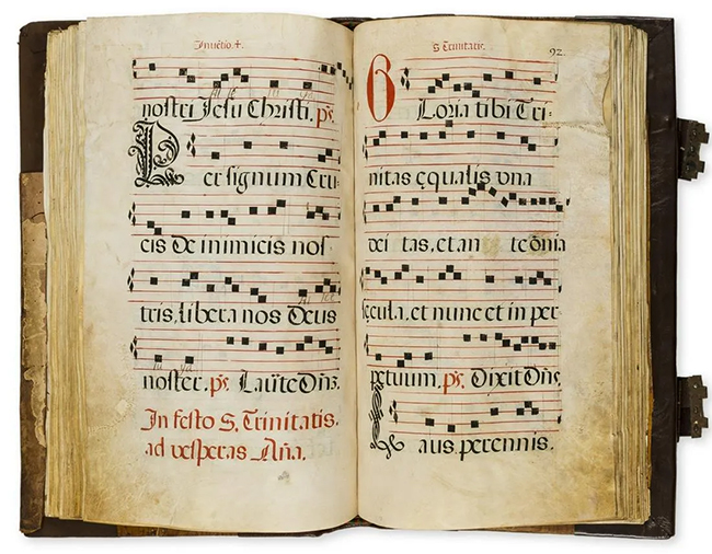 Illuminated gradual manuscript